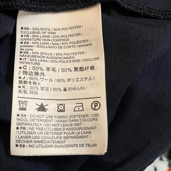 Arc’teryx A2B Short Sleeve Wool Blend Polo Navy Shirt Size M - Picture 9 of 10